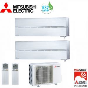Impianto di climatizzazione dual fino a 70 mq in classe A+++ installazione compresa  impianto non predisposto MSZ-LN25VGKP+LN35VGP